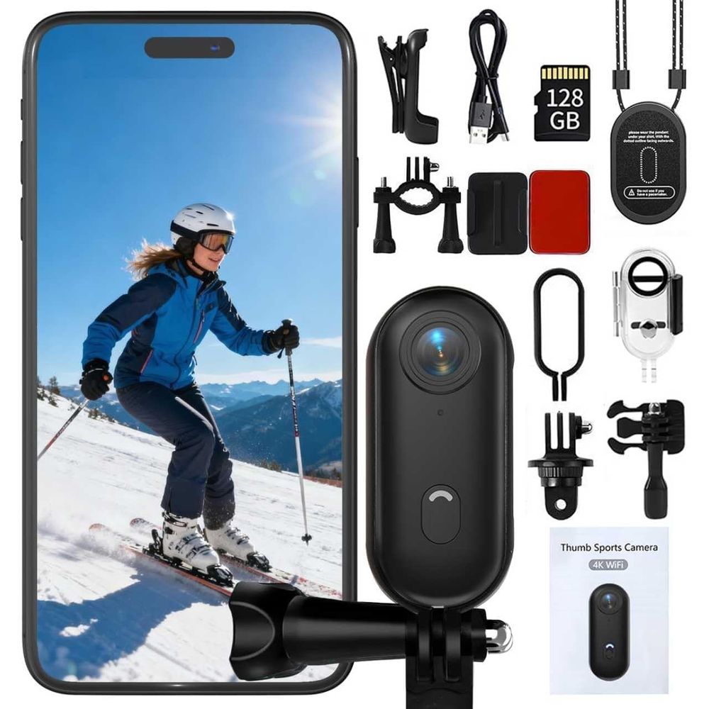 Outdoor Adventure Videos - Compact Waterproof Mini Action Camera for