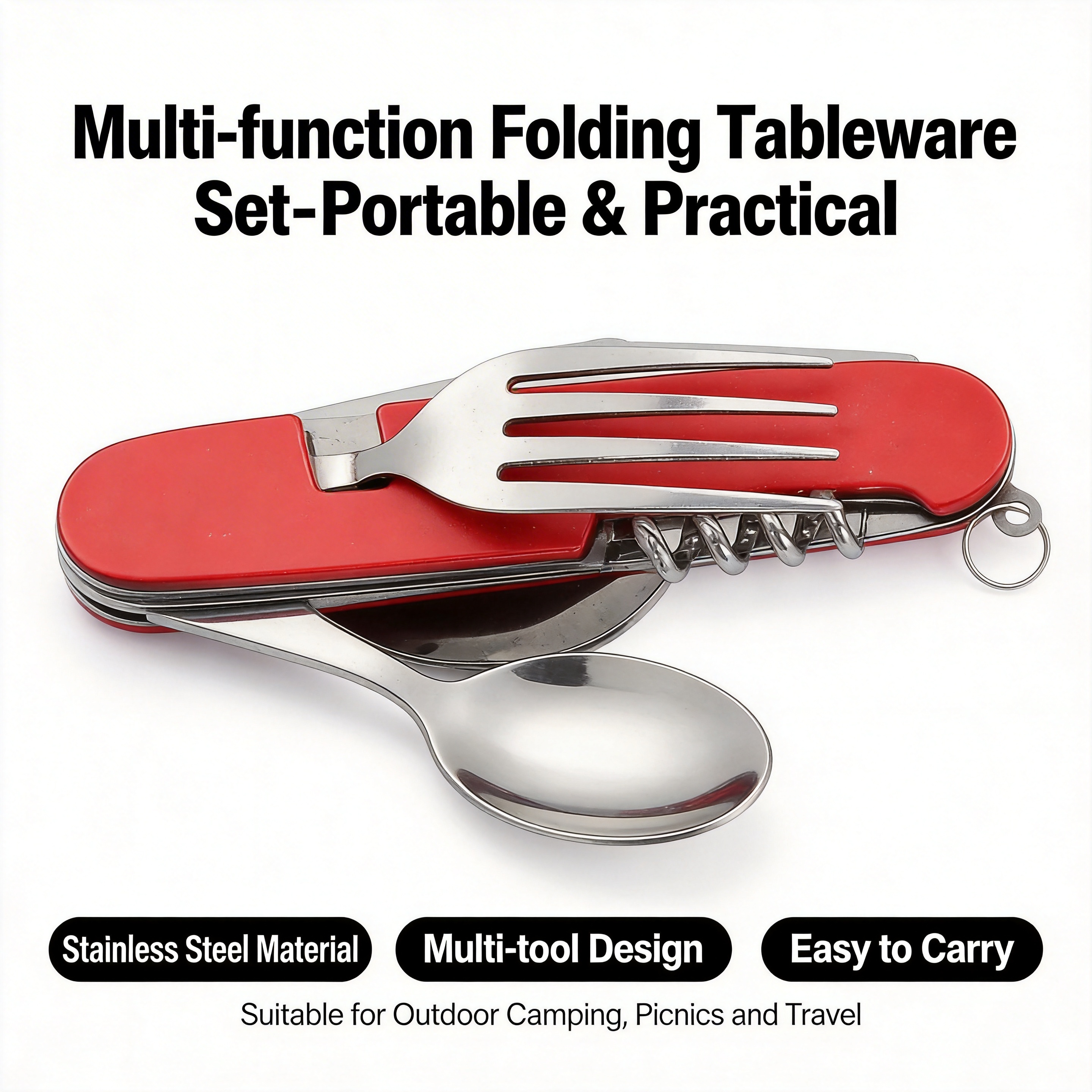 4-in-1 Portable Stainless Stee - Outdoor Adventure Kit recensione e prezzo