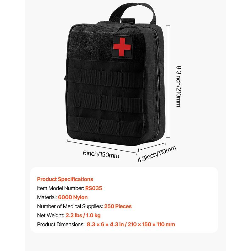 Trauma Medical Bag 250PCS For  - Outdoor Adventure Kit recensione e prezzo