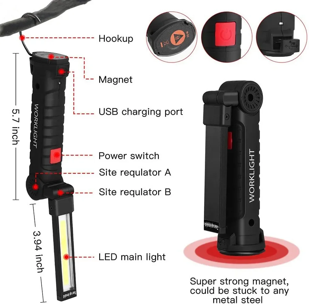 Portable COB LED Flashlight US - Outdoor Adventures recensione e prezzo