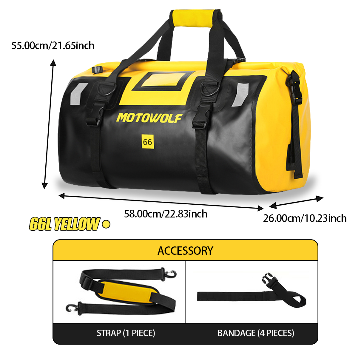 Waterproof Duffel Bag 40L/66L  - Outdoor Adventure Kit recensione e prezzo