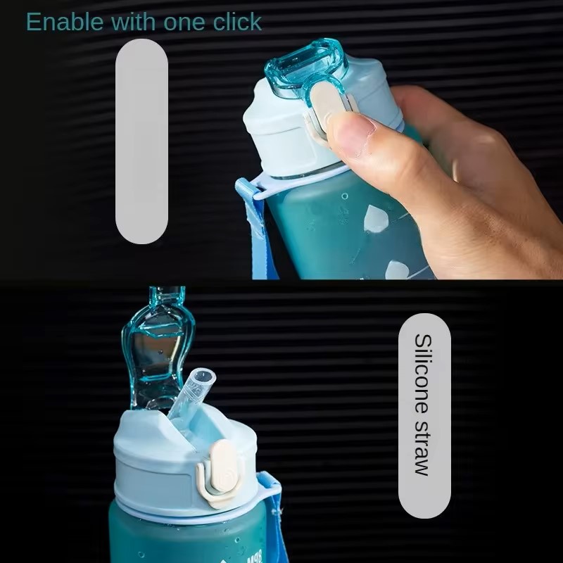 Sports Water Bottle with Time- - Outdoor Adventure And Sports recensione e prezzo