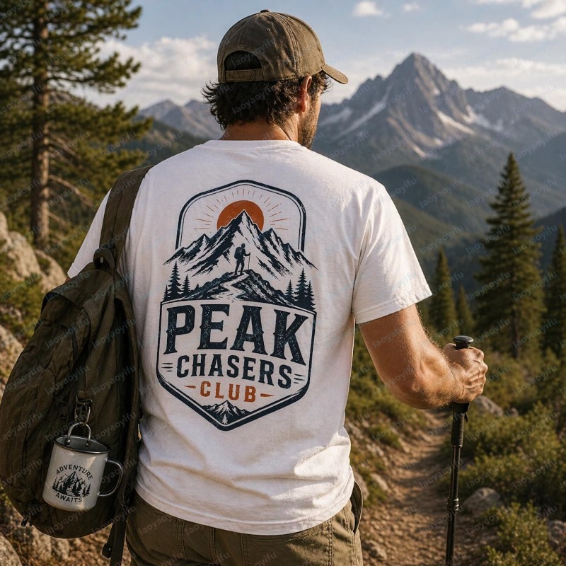 Peak Chasers Club Tshirt Fashi - Outdoor Adventure Club recensione e prezzo