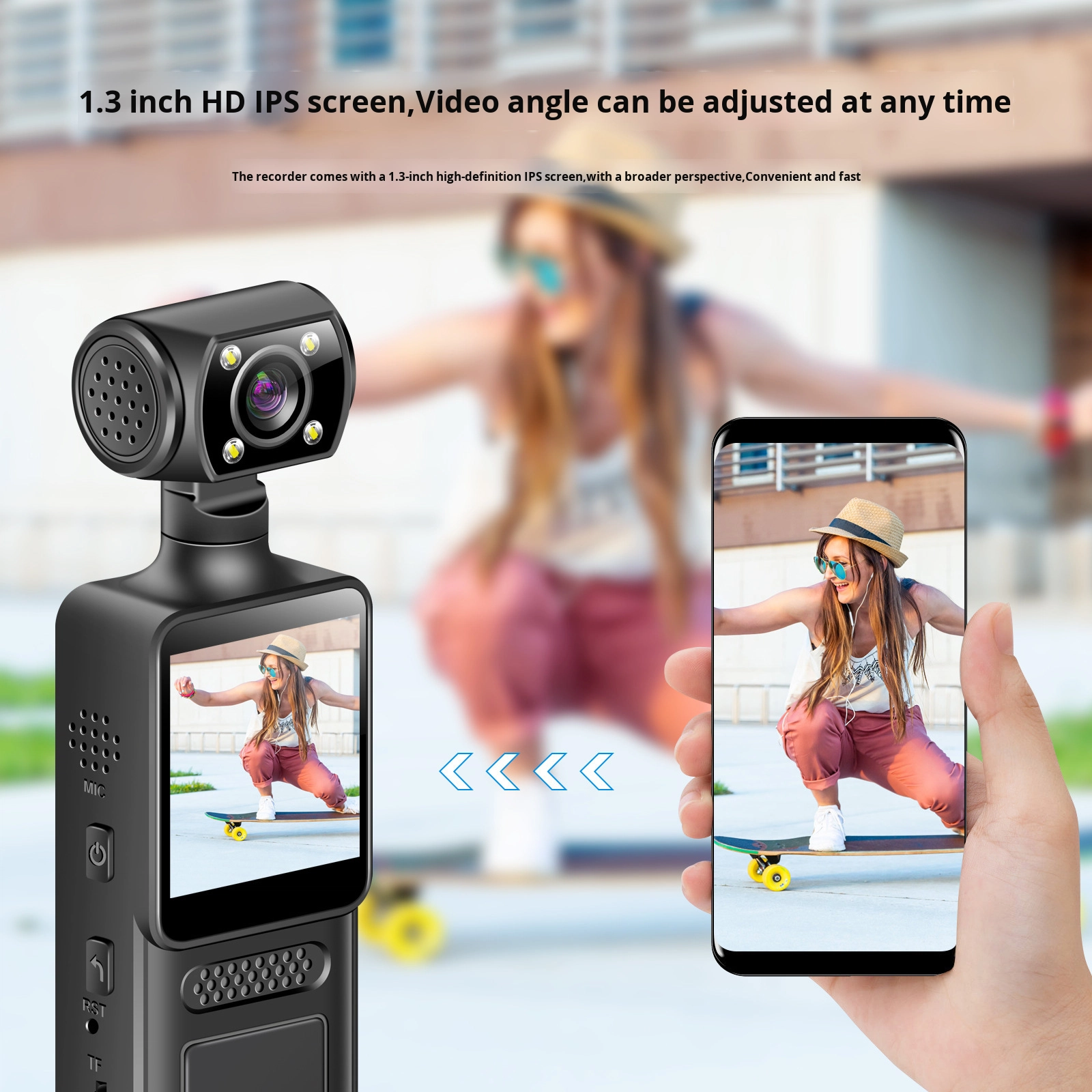 Portable HD WiFi Body-Worn Cam - Outdoor Adventure Videos recensione e prezzo