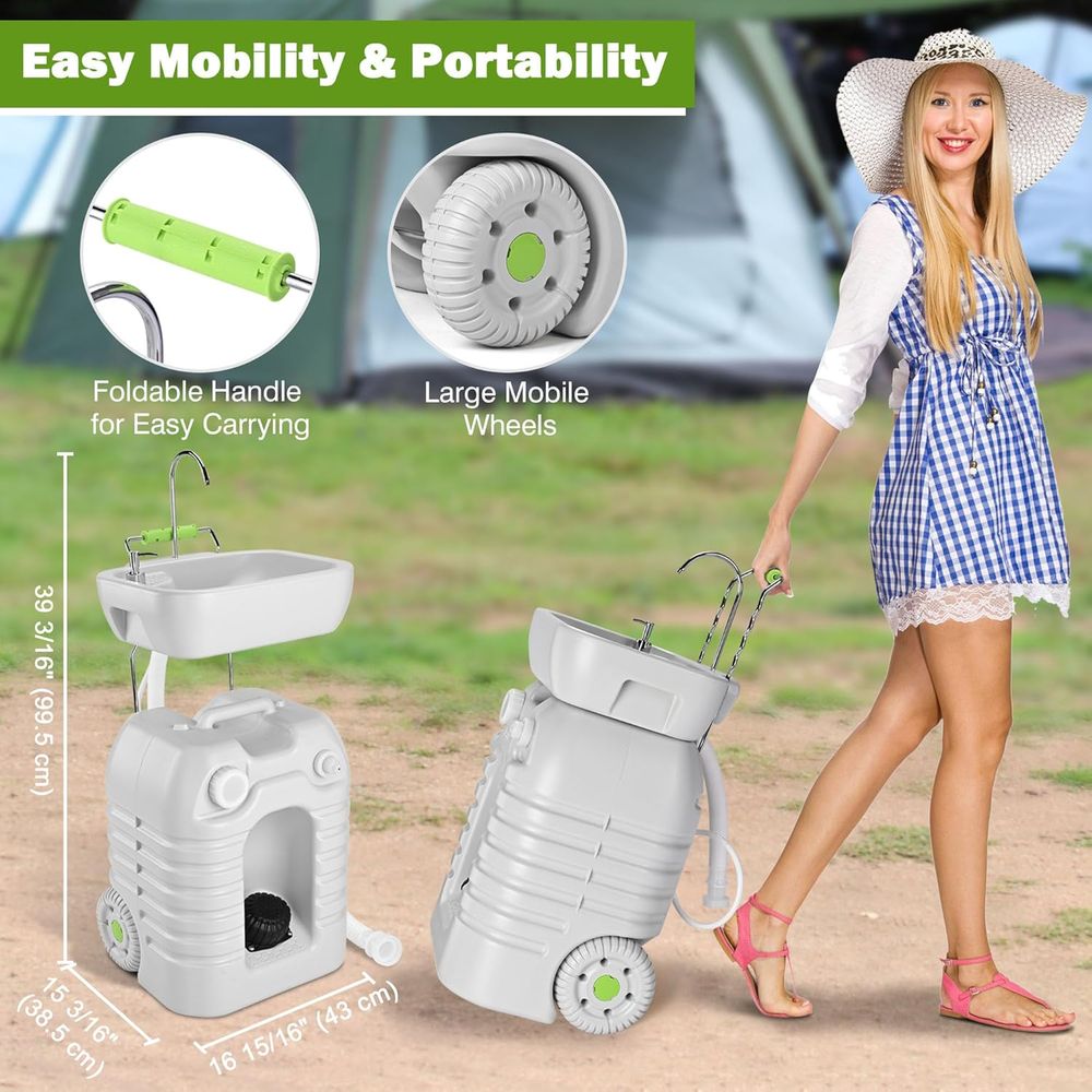 45L Portable Sink Hand Wash St - Outdoor Adventures recensione e prezzo