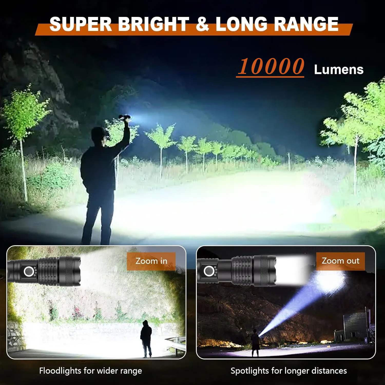 High Power LED Flashlight Rech - Outdoor Adventures recensione e prezzo