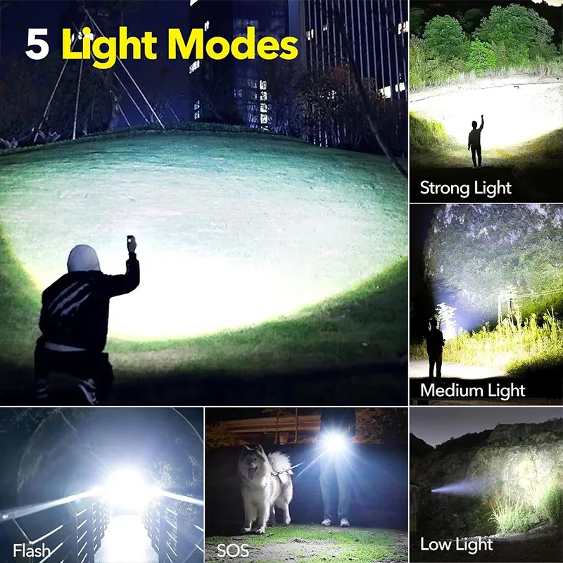 High Power LED Flashlight Rech - Outdoor Adventures recensione e prezzo