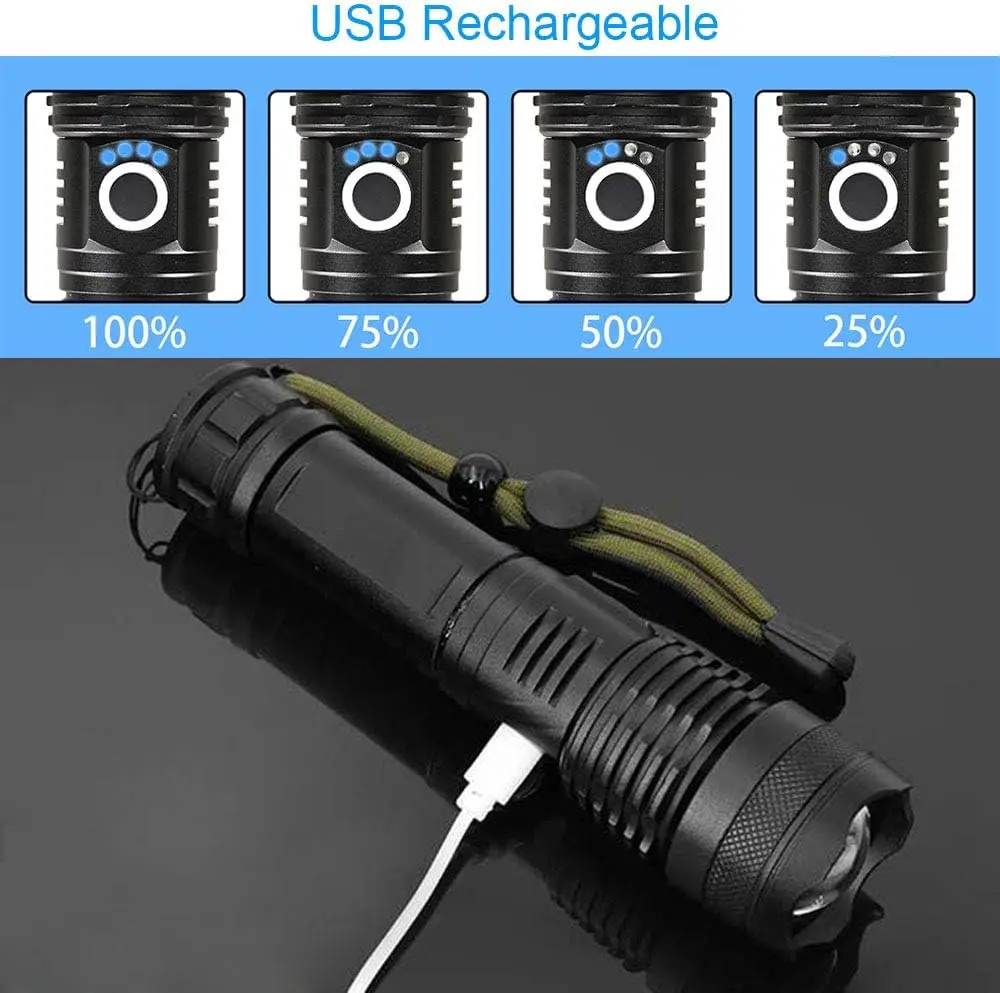 High Power LED Flashlight Rech - Outdoor Adventures recensione e prezzo