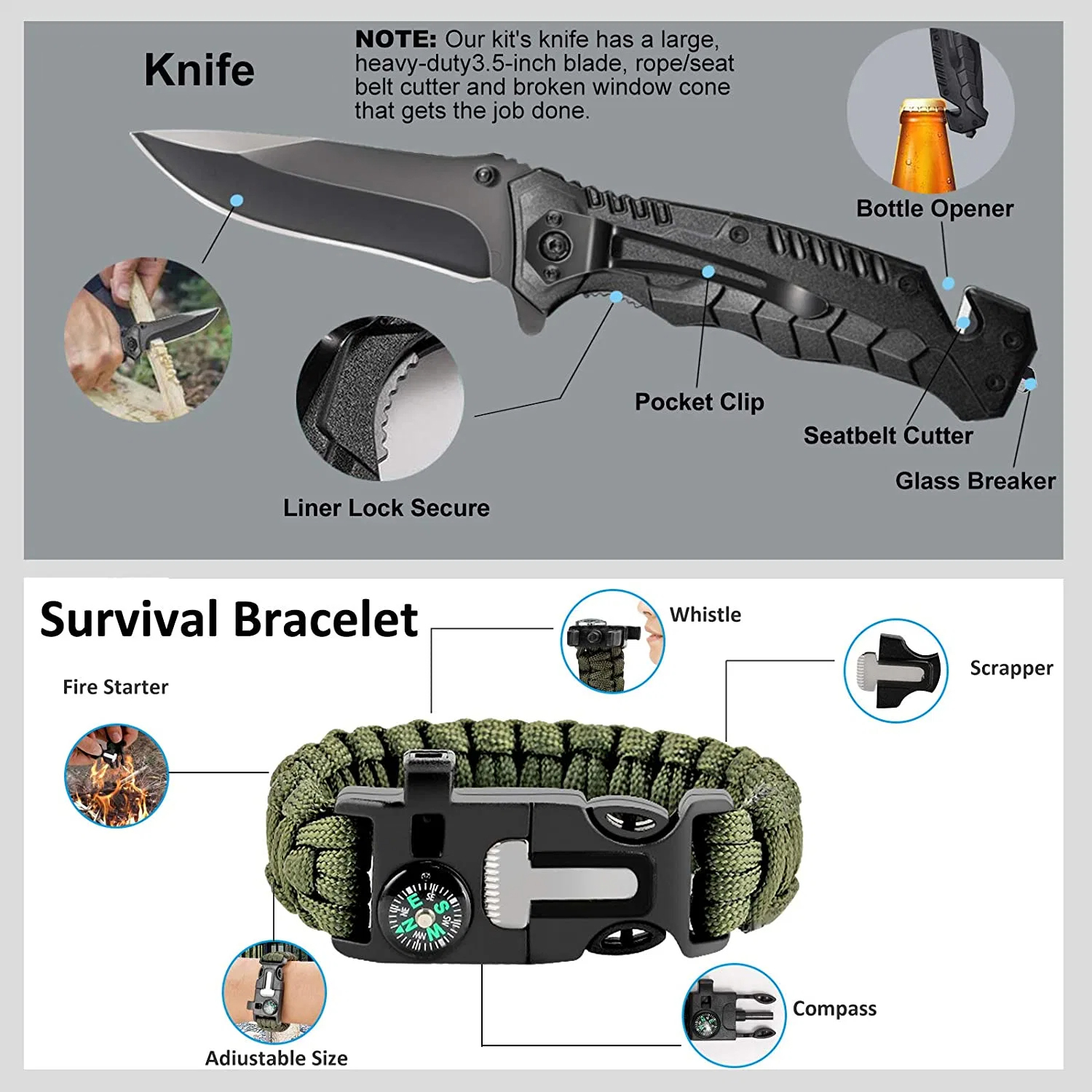 Mini Portable Survival Kit Out - Outdoor Adventure Kit recensione e prezzo